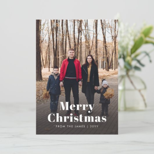 Modernes Weihnachten Stilvolles Minimalistisches F (Stehend Vorderseite)