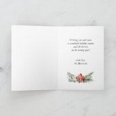 Modernes WEIHNACHTEN Typografie Poinsettia Foto (Innenseite)