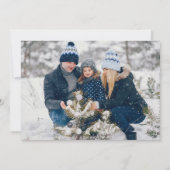 Modernes Weihnachts-Folk-Muster-Foto Feiertagskarte (Rückseite)