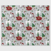 Modernes Weihnachts-Mix-Wrapping-Papier aus dem Mi Geschenkpapier (Flach)