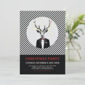 Modernes Weihnachts-Party, Feierabend Einladungen (Stehend Vorderseite)