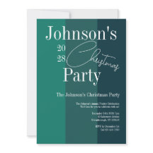 Modernes Weihnachts-Party Grüner Streifen