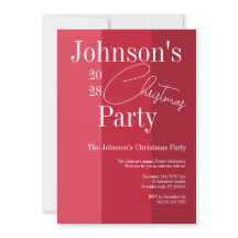 Modernes Weihnachts-Party Roter Streifen