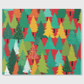 Modernes Weihnachtsbaum-abstraktes Packpapier (Flach)