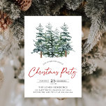 Modernes Weihnachtsbaum-Party Einladung<br><div class="desc">Laden Sie Ihre Gäste zu einem festlichen Fest mit unserer modernen Wasserfarben Weihnachtsbaum-Party Einladung ein! Mit einem hübsch handbemalten Weihnachtsbaum in Aquarellfarben bringt dieses Design eine Touch von Eleganz und saisonalen Charme zu Ihrem Urlaubserlebnis. Die sanften, künstlerischen Details und die moderne Gestaltung schaffen eine warme und einladende Atmosphäre, die perfekt...</div>