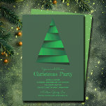 Modernes Weihnachtsbaum-Party Einladung<br><div class="desc">Stilvolle,  moderne abstrakte Weihnachtsbaumdetails sind in schicken,  weißen Schriftzeichen in den Party Einladungen Ihres Party enthalten. PASSENDE Artikel in unserer Sammlung.</div>
