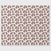 Modernes Weihnachtsbaum-Person-Packpapier Geschenkpapier (Flach)