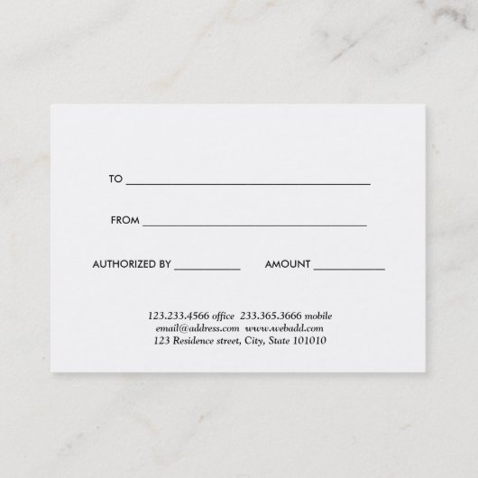 Modernes Weihnachtsbaum Rose Bokeh Geschenkgutsche Rabattkarte (Rückseite)