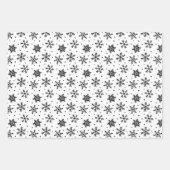 Modernes Weihnachtsbaum-Urlaubspapier Geschenkpapier Set (Vorderseite 3)