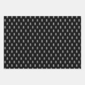 Modernes Weihnachtsbaum-Urlaubspapier Geschenkpapier Set (Vorderseite)