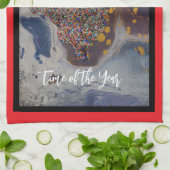 Modernes Weihnachtsbaumdesign Geschirrtuch (Gefaltet)