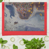 Modernes Weihnachtsbaumdesign Geschirrtuch (Gefaltet)