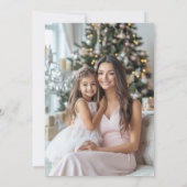 Modernes Weihnachtsbaumgemälde nach Maß Foto Feiertagskarte (Rückseite)