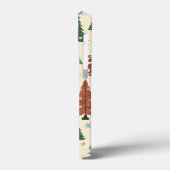 Modernes Weihnachtsbaummuster aus dem Mittelalter Case-Mate iPhone Hülle (Rückseite / Links)