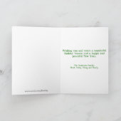 Modernes Weihnachtsbaummuster aus dem Mittelalter Feiertagskarte (Innenseite)