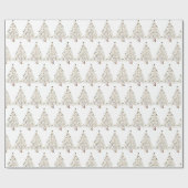 Modernes Weihnachtsbaummuster Geschenkpapier (Flach)