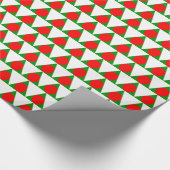 Modernes Weihnachtsbaummuster Geschenkpapier (Ecke)