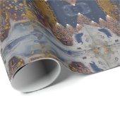 Modernes Weihnachtsbaummuster Geschenkpapier (Rolleneckpunkt)