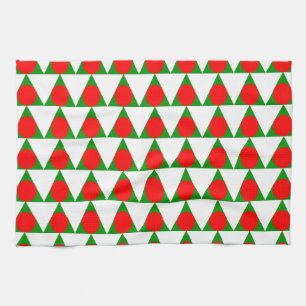 Modernes Weihnachtsbaummuster Handtuch