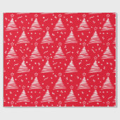 Modernes Weihnachtsbaumumschlagpapier Geschenkpapier (Flach)