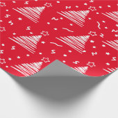 Modernes Weihnachtsbaumumschlagpapier Geschenkpapier (Ecke)