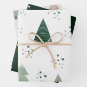 Modernes Weihnachtsbaumumschlagpapier Geschenkpapier Set (Beispiel)