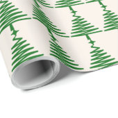 Modernes Weihnachtsbaumwrapping Paper Geschenkpapier (Rolleneckpunkt)