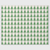 Modernes Weihnachtsbaumwrapping Paper Geschenkpapier (Flach)