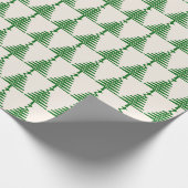 Modernes Weihnachtsbaumwrapping Paper Geschenkpapier (Ecke)