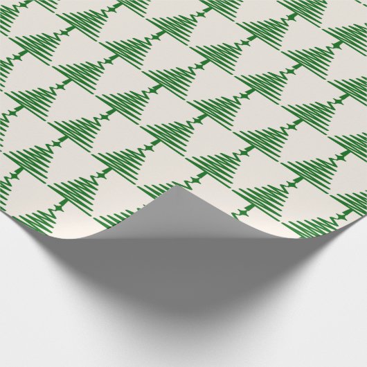 Modernes Weihnachtsbaumwrapping Paper Geschenkpapier (Ecke)