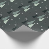 Modernes Weihnachtsbaumwrapping Paper Geschenkpapier (Ecke)