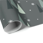 Modernes Weihnachtsbaumwrapping Paper Geschenkpapier (Rolleneckpunkt)