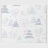 Modernes Weihnachtsbaumwrapping Paper Geschenkpapier (Flach)