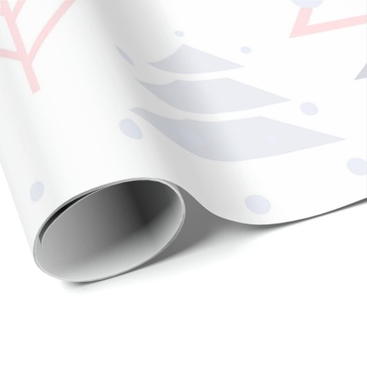 Modernes Weihnachtsbaumwrapping Paper Geschenkpapier (Rolleneckpunkt)