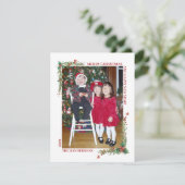 Modernes Weihnachtsbotanicals Familienurlaub Foto Feiertagskarte (Stehend Vorderseite)