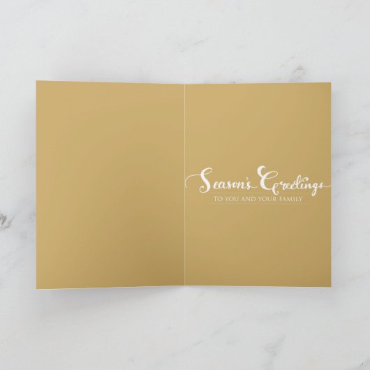 Modernes Weihnachtsdesign Karte (Innenseite)