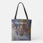 Modernes Weihnachtsdesign Tasche (Rückseite)