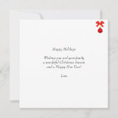 Modernes Weihnachtself & kundenspezifisches Foto (Rückseite)