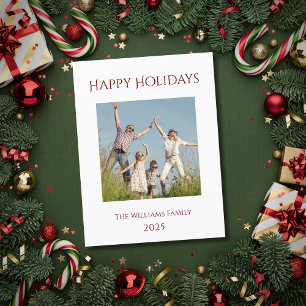 Modernes Weihnachtsfamilienfest - Foto Feiertagspostkarte