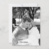 Modernes Weihnachtsfest/Abendessen/Verlobung FOTO Einladung (Rückseite)