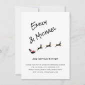 Modernes Weihnachtsfest/Abendessen/Verlobung FOTO Einladung (Vorderseite)