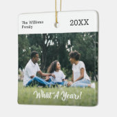 Modernes Weihnachtsfest - ein Jahr nach Maß - Weih Keramikornament (Links)