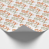 Modernes Weihnachtsfest Geschenkpapier (Ecke)