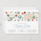 Modernes Weihnachtsfest im Unternehmen Minimalisti Einladung (Vorderseite)