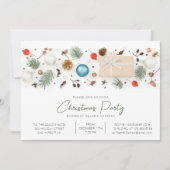 Modernes Weihnachtsfest im Unternehmen Minimalisti Einladung (Vorderseite)