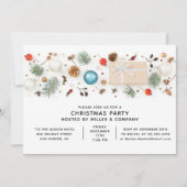 Modernes Weihnachtsfest im Unternehmen Minimalisti Einladung (Vorderseite)