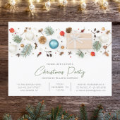 Modernes Weihnachtsfest im Unternehmen Minimalisti Einladung