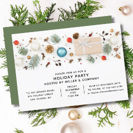 Modernes Weihnachtsfest im Unternehmen Minimalisti Einladung