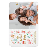 Modernes Weihnachtsfest in der Familie - Foto Magnet (Vertikal)