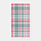 Modernes Weihnachtsfest Kariert Serviette (Vorderseite)